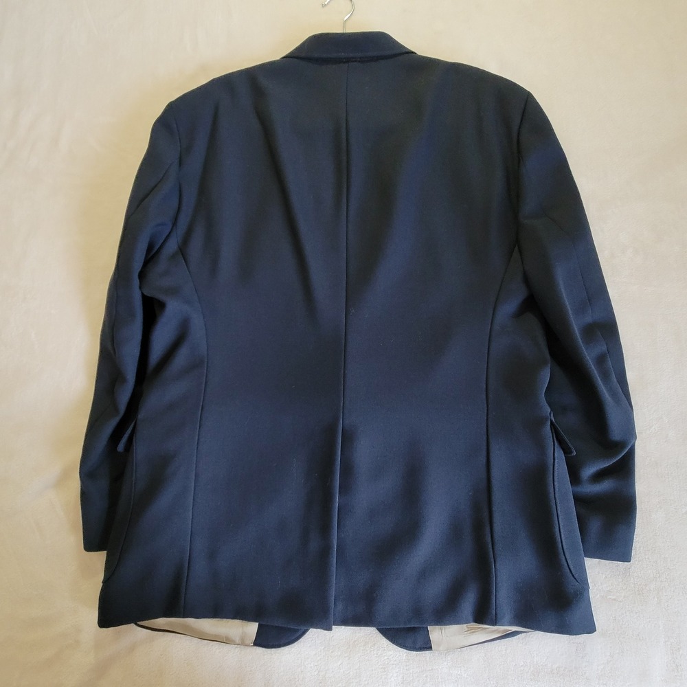 Wentworth Blazer Mens 48R Navy Blue Gold Crest Button 2-Button Sport Coat - Picture 16 of 16